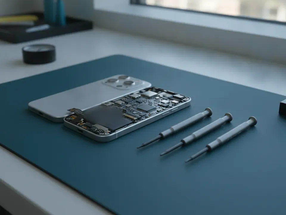 Ilustración de reparación de iphone