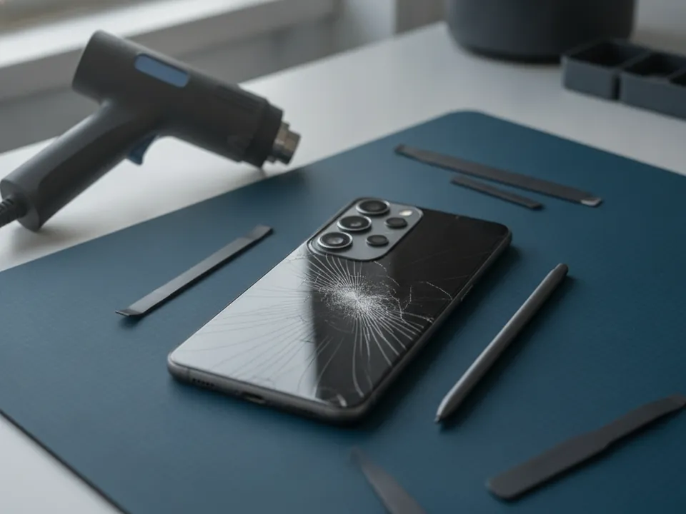 Ilustración de reparación de samsung
