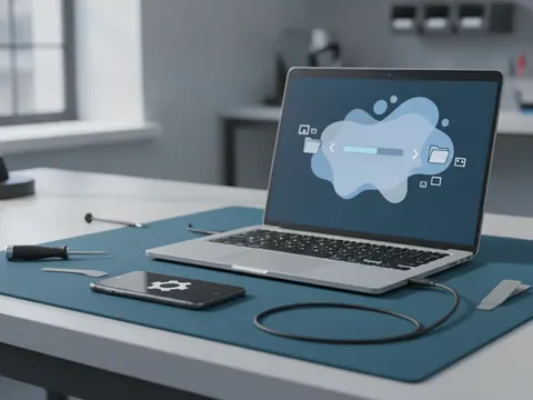 Ilustración de software, contraseñas y datos
